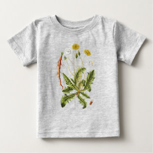 Vintage Löwenzahn-Illustration Baby T-shirt