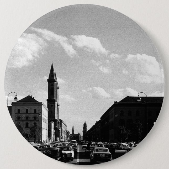 Vintage Ludwigstraße 1970 Button (Vorderseite)