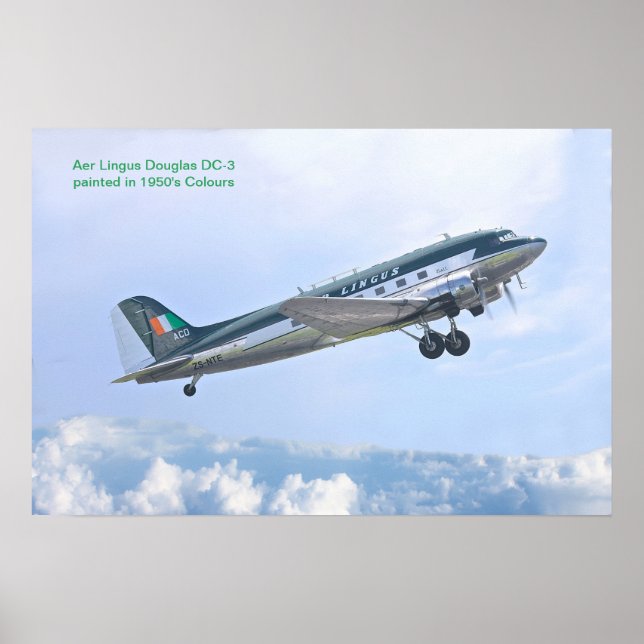 Vintage Luftfahrzeuge für Plakat (Vorne)