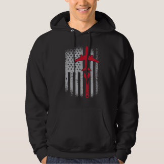 Vintage Luftfahrzeuge mit Flaggen Hoodie