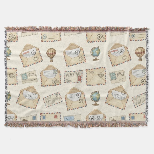 Vintage Luftpost-Abenteuer (4) Decke (Vorderseite)