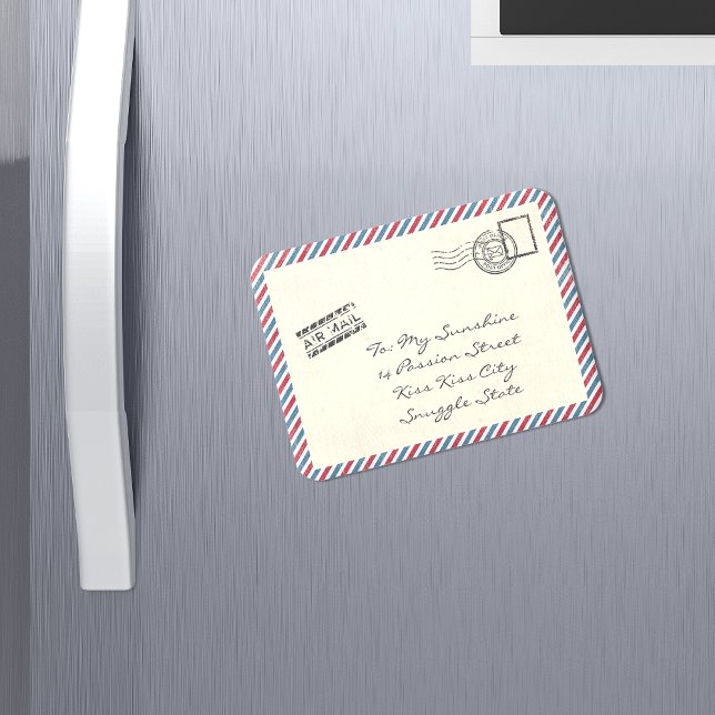 Vintage Luftpostkarte Magnet (Von Creator hochgeladen)