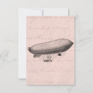 Vintage-Luftschiff altes Zeppelin Retro-Heißluftba
