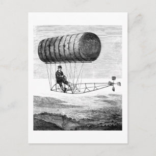 Vintage Luftschiff / Ballon Blimp Luftschiff Postkarte