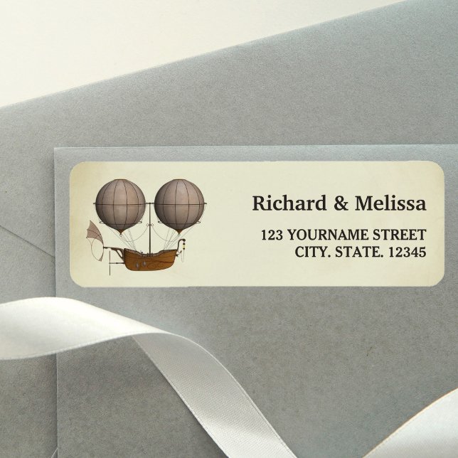 Vintage Luftschifffahrt Heißluftballon Hochzeit (Von Creator hochgeladen)