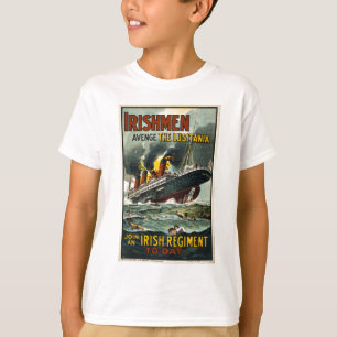 Vintage-Lusitania-Plakat (irische Rekrutierung) T-Shirt