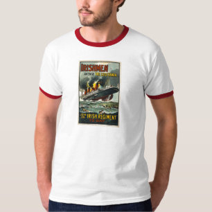 Vintage-Lusitania-Plakat (irische Rekrutierung) T-Shirt