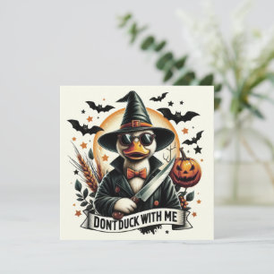 Vintage Lustig: Leg Dich Nicht Mit Mir An Hallowee Mitteilungskarte