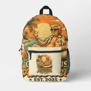 Vintage Lustig Trump Amerikas Golf 2025 Bedruckter Rucksack