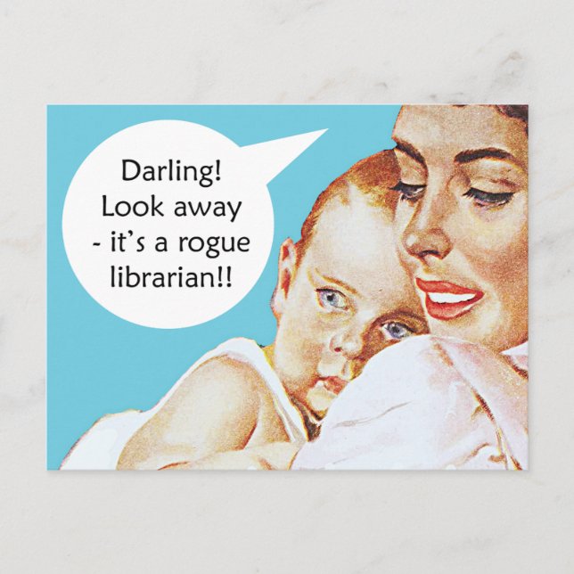 Vintage lustige Postkarte (Vorderseite)