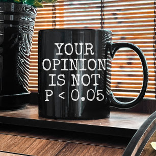 Vintage lustige Statistiken Statistisch signifikan Kaffeetasse