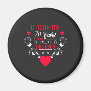 Vintage lustiger 70 Jahre alter Spruch Zitat Magnet