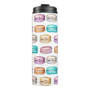 Vintage Macaron Cookies Thermosbecher