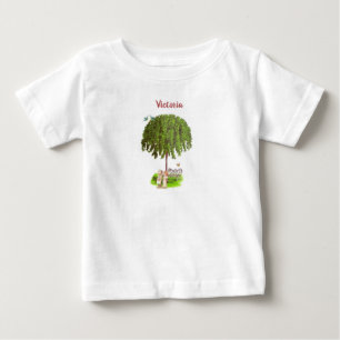 Vintage Mädchen sammeln Blume T - Shirt