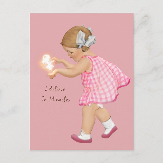 VINTAGE MÄDCHENFEE | Postkarte (Vorderseite)