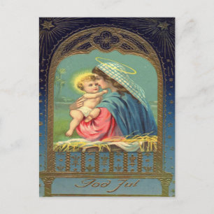 Vintage Madonna mit Kind Weihnachten