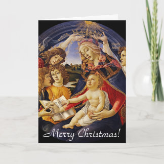Vintage Madonna Weihnachtsgruß-Karte Feiertagskarte