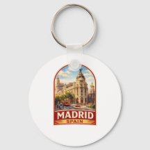 Vintage Madrid Spanien Reiseplakat Stil Design