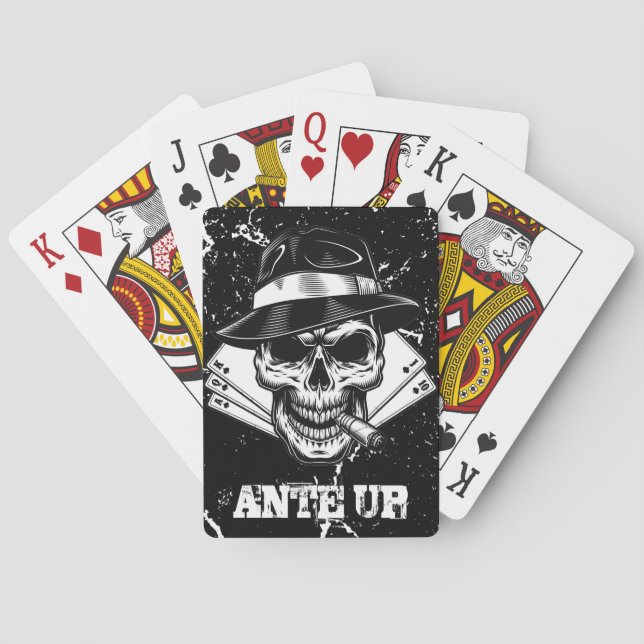 Vintage Mafia Personalisierte Spielkarten (Rückseite)