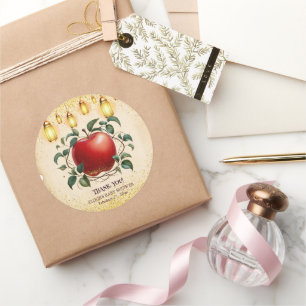 Vintage Magic Apfel Unserer Augen Baby Shower Runder Aufkleber