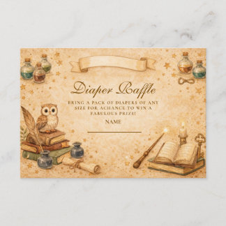 Vintage Magic Potion Diapper Raffle Begleitkarte