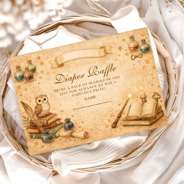 Vintage Magic Potion Diapper Raffle Begleitkarte