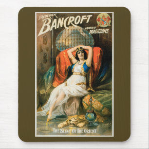 Vintage-Magie-Plakat, Magier Frederick Bancroft Mousepad