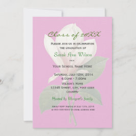 Vintage Magnolia Blume Graduierungsparty Einladung