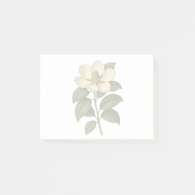 Vintage Magnolia Post-it Klebezettel (Vorderseite)