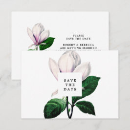 Vintage Magnolia-Save the Date-Karte Einladung