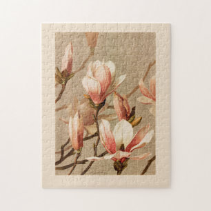 Vintage Magnolien Lithographie