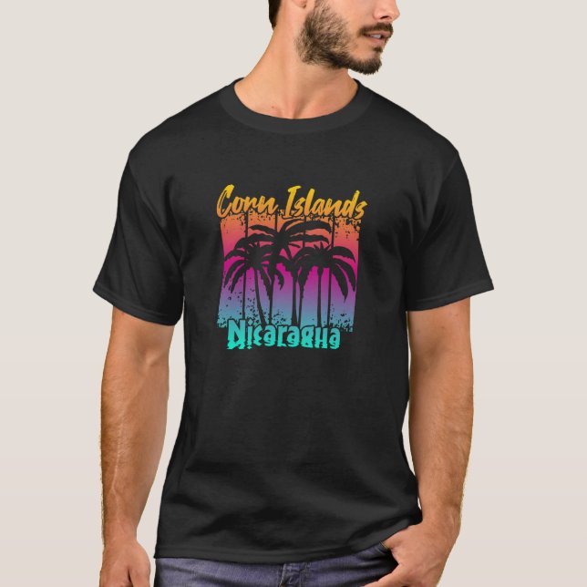 Vintage Maisinseln Nicaragua T-Shirt (Vorderseite)
