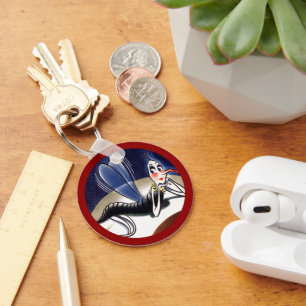 Vintage Malaria-Mücke Schlüsselanhänger