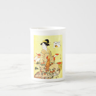 Vintage Malerei des japanischen Prozellantasse