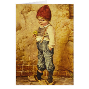 Vintage Malerei von Hänsel mit einem Apple