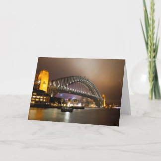 Vintage-malerische Sydney Harbour Bridge Karte