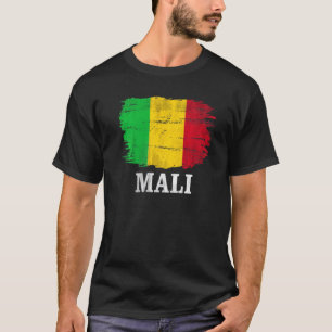 Vintage malische Flagge T-Shirt