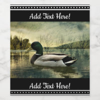 Vintage Mallard Duck Weathered Postcard
