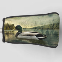 Vintage Mallard Duck Wethered Postkarte