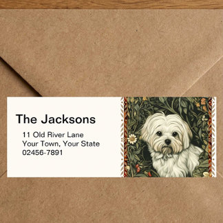 Vintage Maltese or Bichon Frise puppy Dog