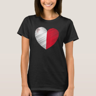 Vintage maltesische Flag Prix Support Maltesisch T-Shirt