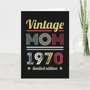 Vintage Mama 1970 50. Geburtstagsgeschenk Frauen R Karte