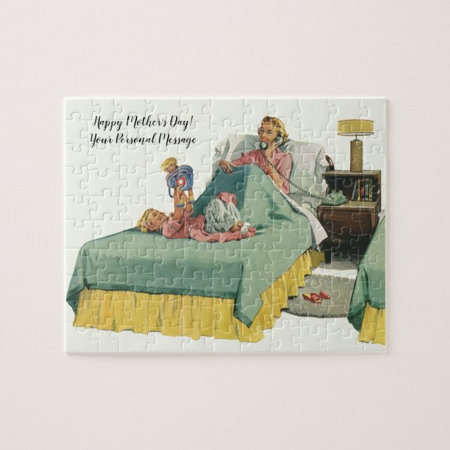 Vintage Mama Frühstück im Bett (Horizontal)