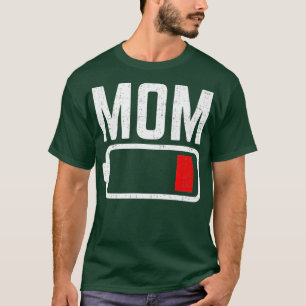 Vintage Mama mit niedriger Akkulademie witzig T-Shirt
