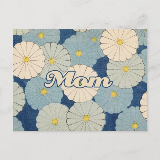 Vintage Mama Postkarte (Vorderseite)