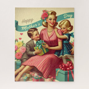 Vintage Mama und Kinder Muttertag 520 Stück Puzzle