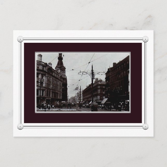 Vintage Manchester postcard Postkarte (Vorderseite)