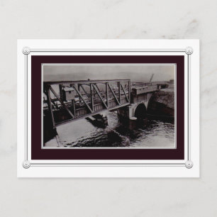 Vintage Manchester-Schifffahrtskanal Postkarte
