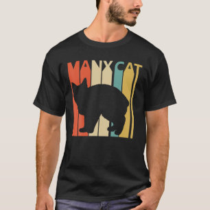 Vintage Manx-Katzenbesitzer-Geschenk T-Shirt