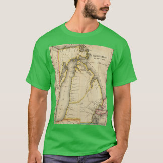 Vintage Map of Michigan 1822 T-Shirt